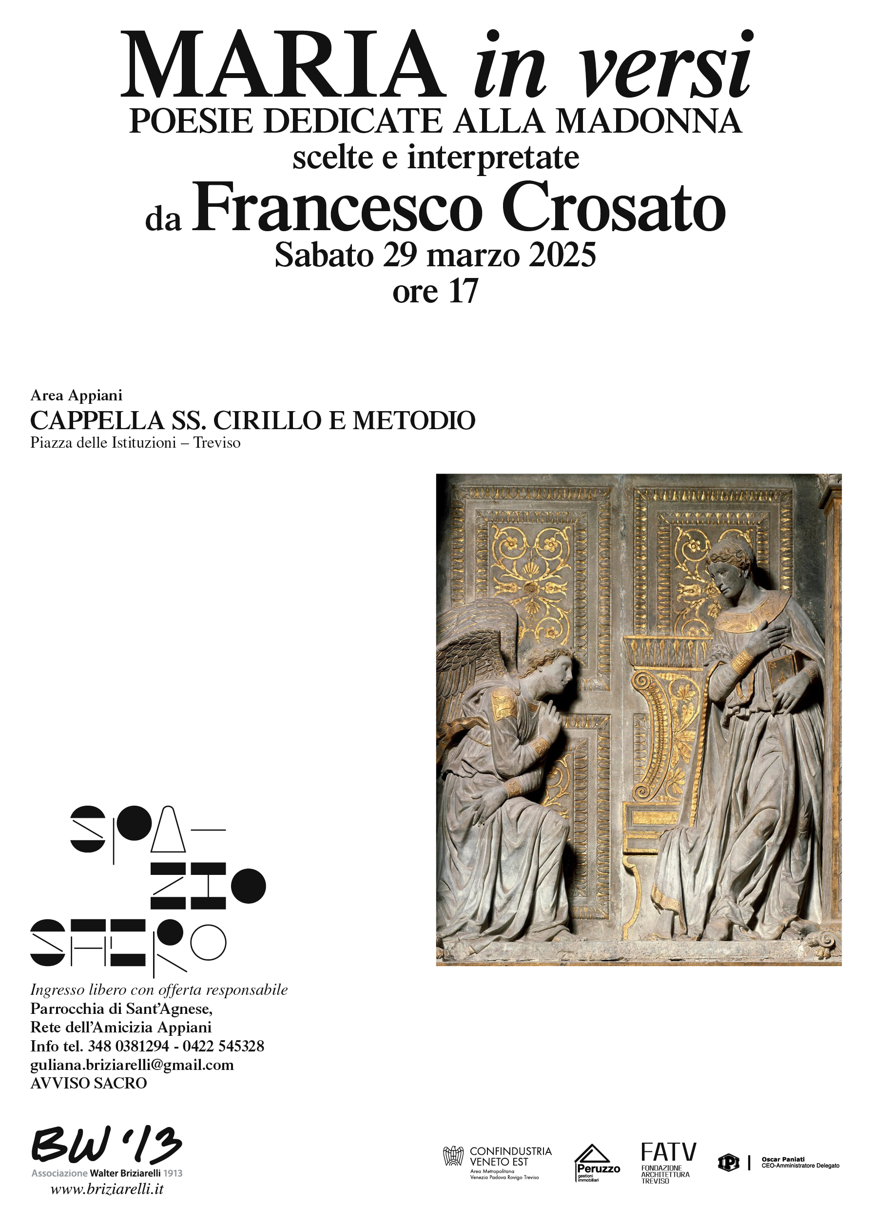 Maria in versi - Poesie dedicate alla Madonna scelte e interpretate da Francesco Crosato Maria in versi - Poesie dedicate alla Madonna scelte e interpretate da Francesco Crosato